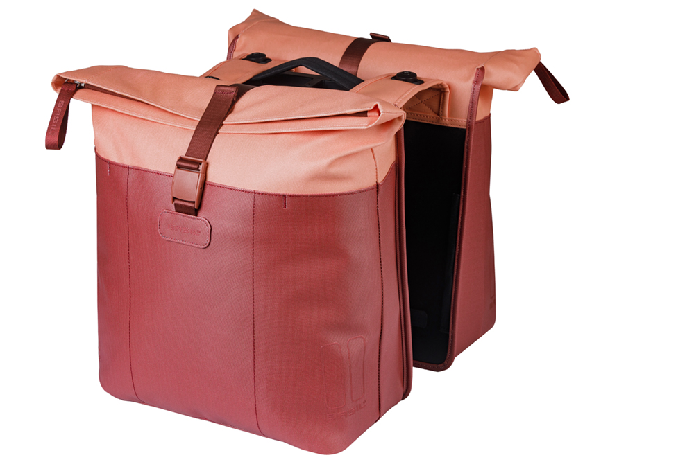 Basil Double Bike Bag Vive Bordeaux/Pink MIK 28-35L