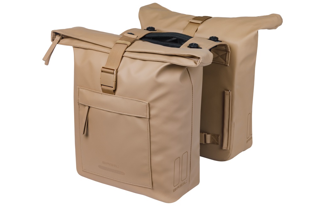 Basil Double Bike Bag Brooklyn Sand MIK 41L