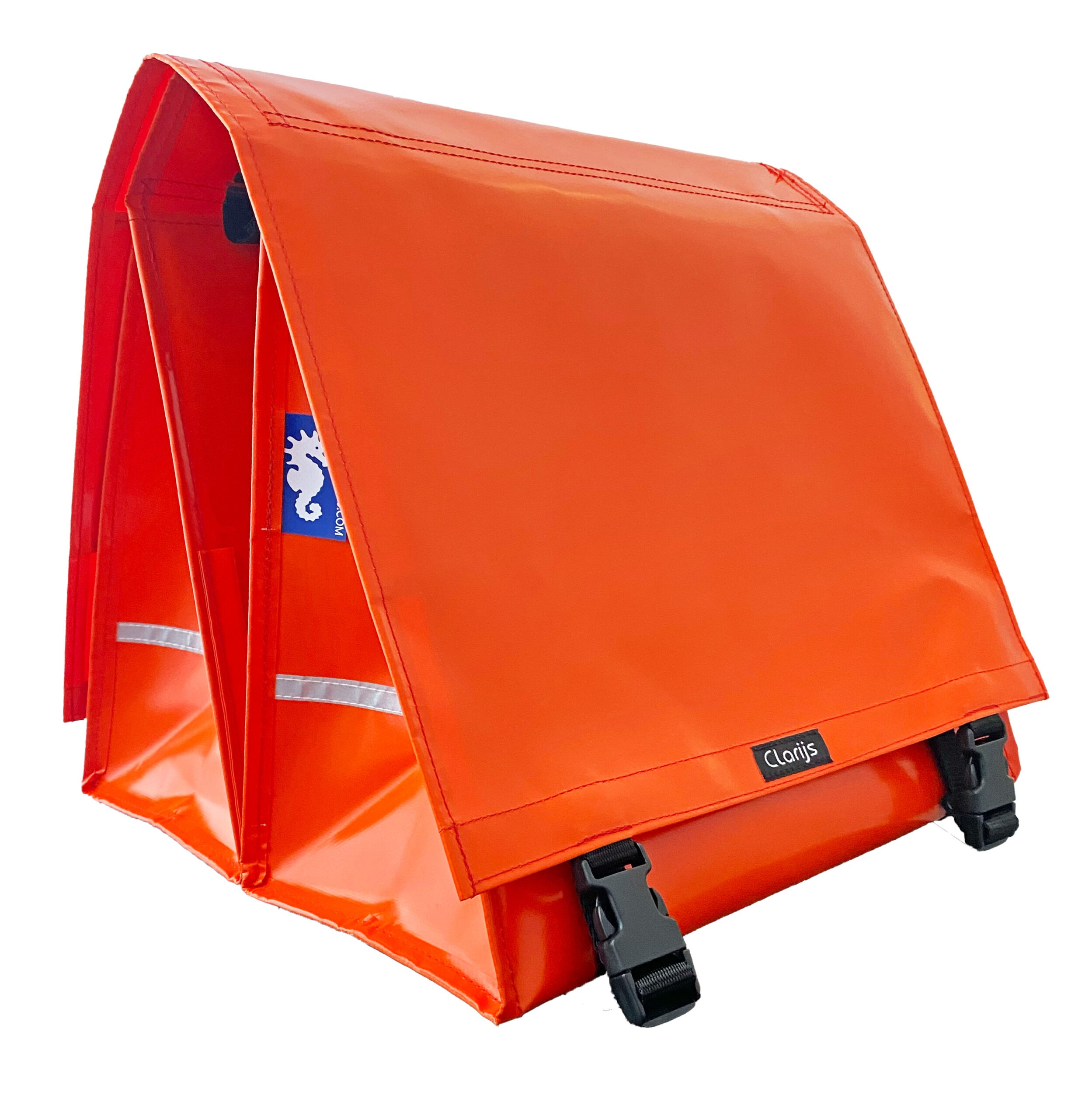 Clarijs Double XL PVC Bike Bag 46L With Orange Cutout