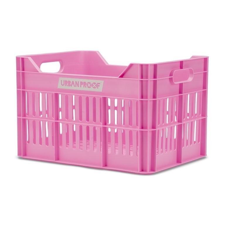Urban Proof Bike Crate 30L Bright Pink Recycled 40x30x25cm
