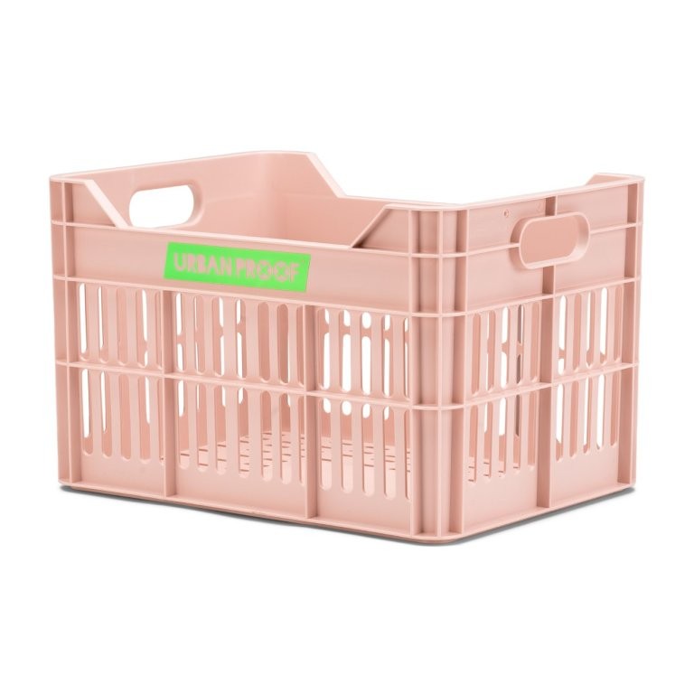 Urban Proof Bike Crate 15L Pastel Pink Recycled 30x22x19cm