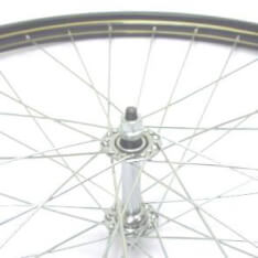 Roland Front Wheel 28 x 1 1/2 Fixed Black Zinc Spokes
