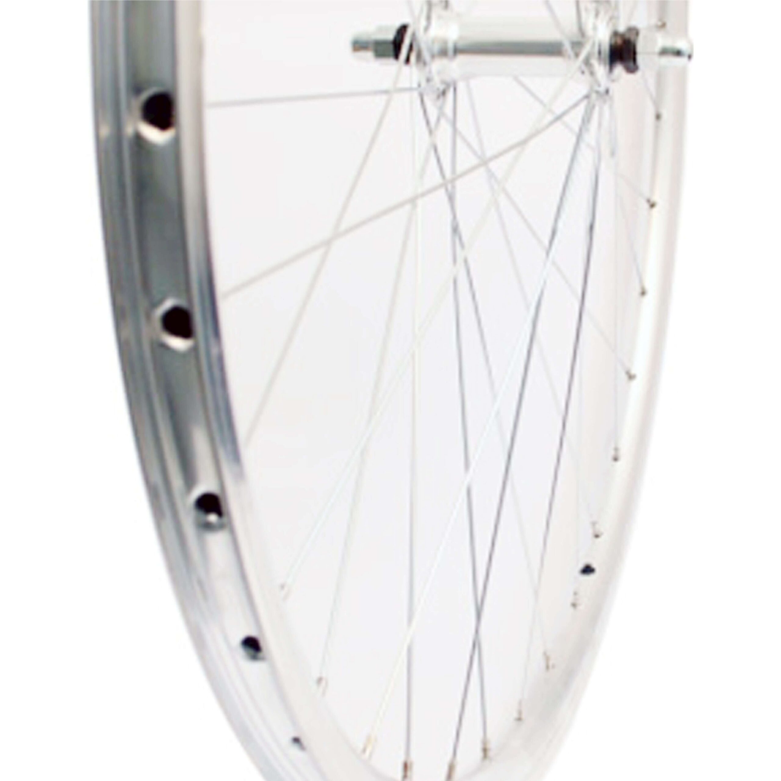 Roland Front Wheel 28 Fixed Alu V-Profile Silver Zinc Spokes
