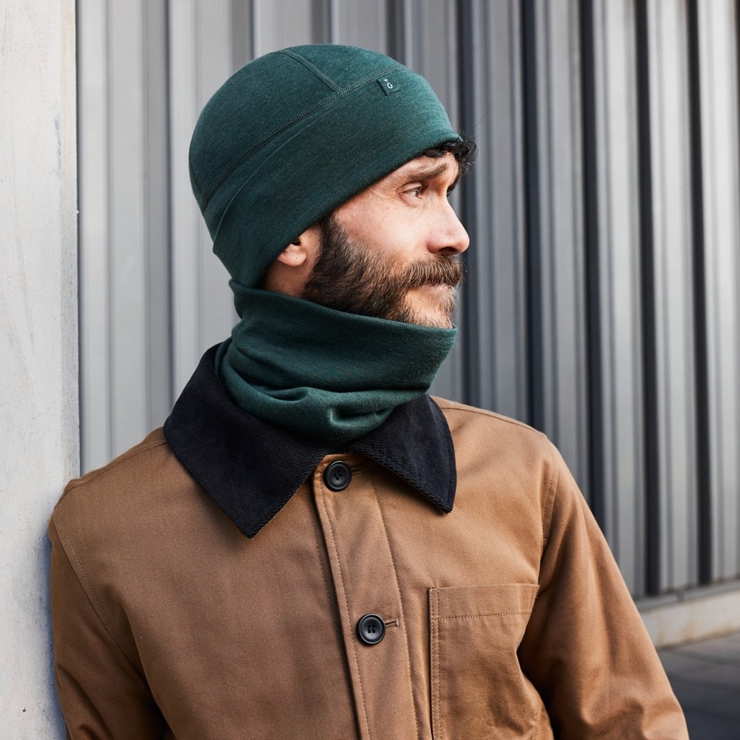 Weathergoods Sweden Kol Merino Neckwarmer Green