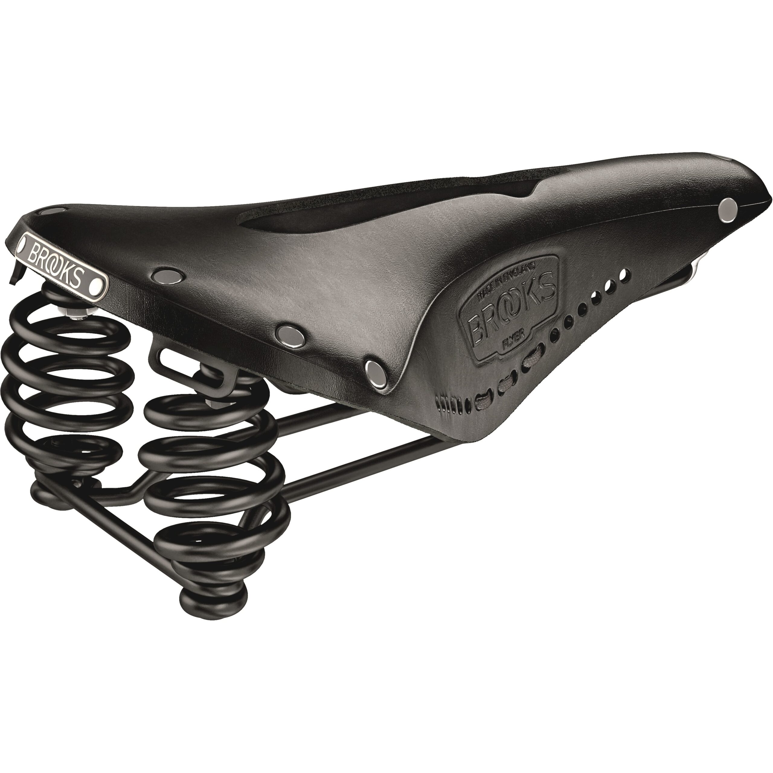 Brooks Saddle Flyer Carved Black