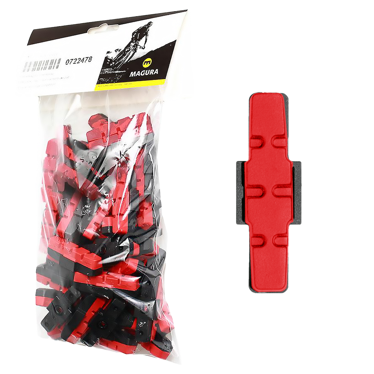 Pastilla de freno roja (PU = 25 juegos)