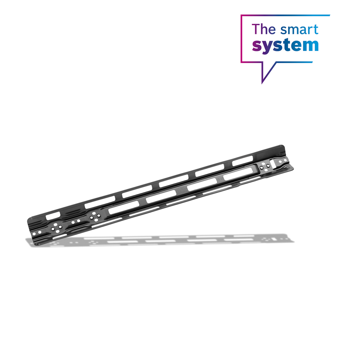 Riel de montaje con protección de borde, PowerTube 625 vertical, axial (BBP376Y)