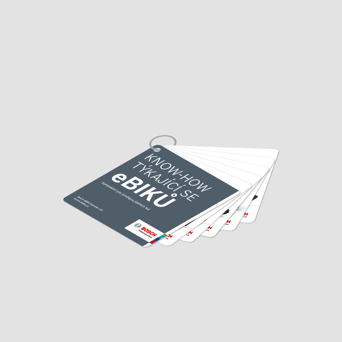 Conjunto de tarjetas Bosch eBike Know-How CZ