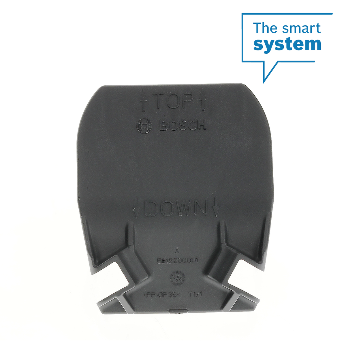 Tapa de cubierta cable lateral, PowerTube (BBP38YY) horizontal, salida invertida hacia arriba, pivote