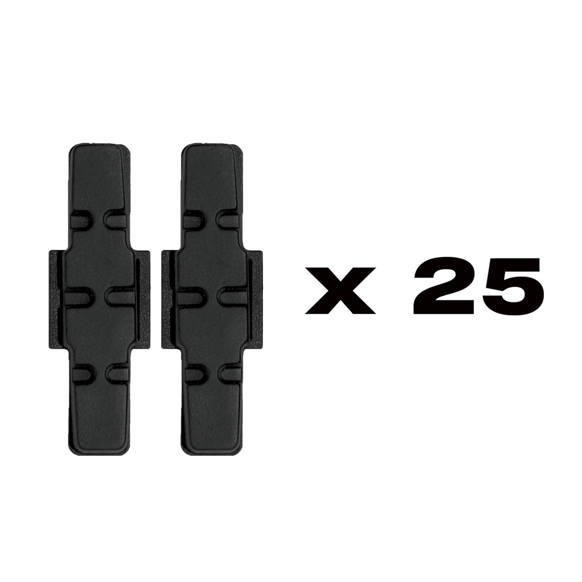 Pastillas de freno negras (Paquete = 25 juegos)